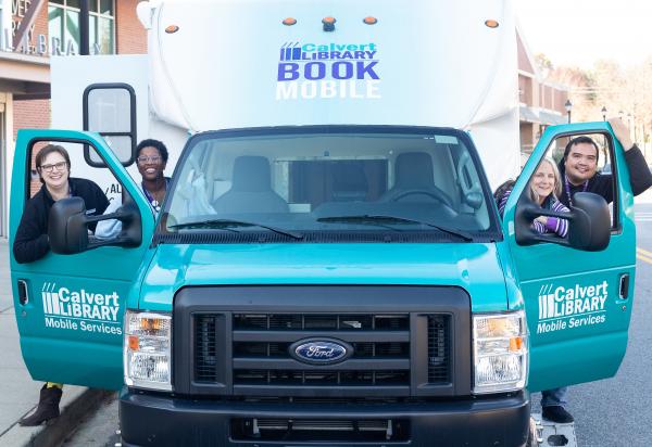 bookmobile with staff