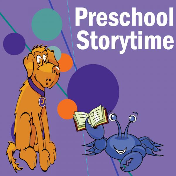 Bugeye and Skipjack with a book: Preschool storytime