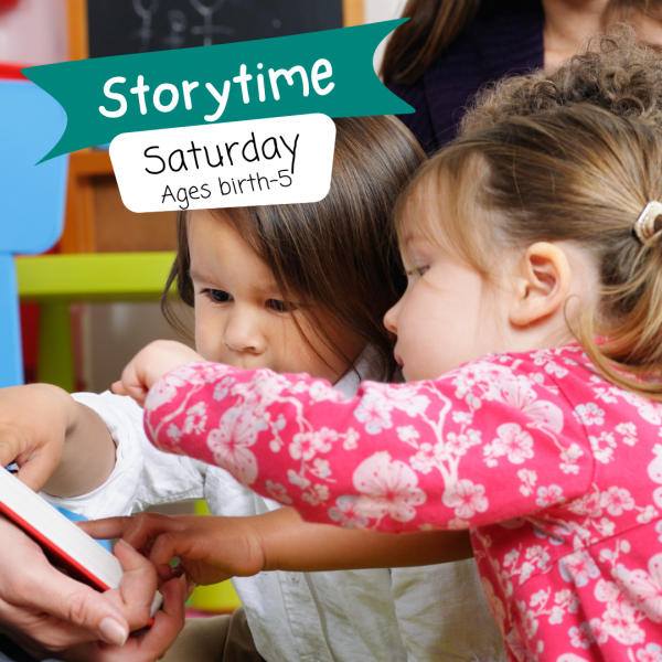Bugeye and Skipjack with a book: Saturday Storytime